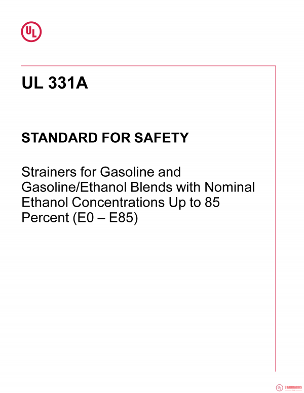 UL 331A PDF UL 331A PDF